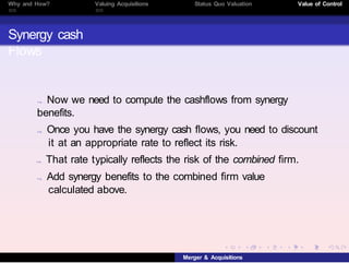 Synergy Calculation M&A presentation: Finance Master for Dummies | PPTX