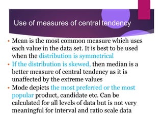 Lecture 3 Measures of Central Tendency and Dispersion.pptx