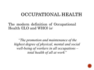 Health hazards Lecture 3 | PPTX