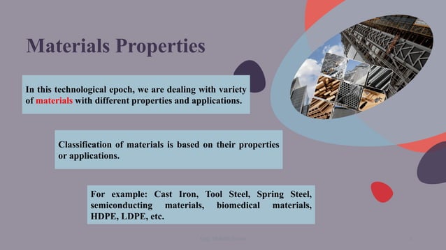 Lecture 3 physical properties of materials | PPT