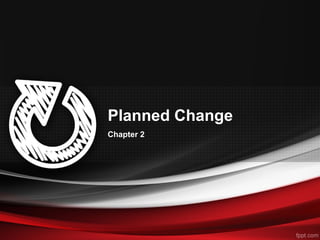 Planned Change
Chapter 2
 
