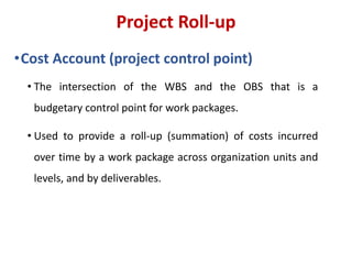 Project Module Roll Up Structure Lecture 3 Project Management.ppt