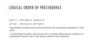 Propositional Formulas in Discrete .pptx
