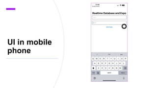 UI in mobile
phone
 