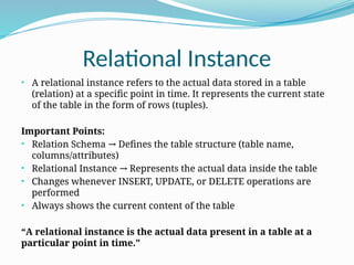 Relation Statistics Example Comprehensive Overview of the Relational Data Model and RDBMS Concepts ...