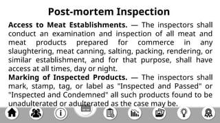 Notes For Meat Inspection Notes.pdf Lecture 3 RulesRegulation-in-Meat-Inspection_Laylay-Edrian.pptx