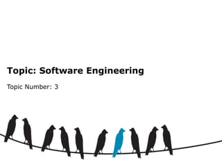 Topic: Software Engineering 
Topic Number: 3 
 