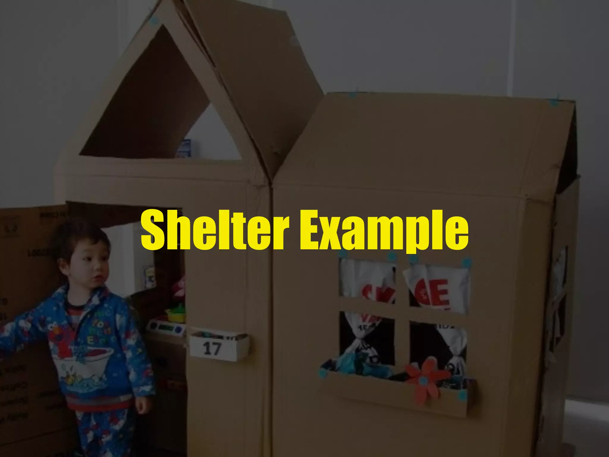 Shelter Example
 