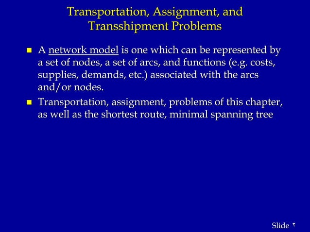 Lecture 3 Transportation Problem31 10 2020 Pdf