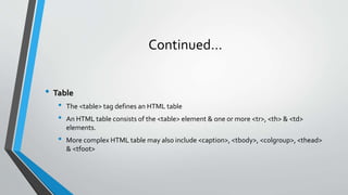 Web Development - Lecture 3 | PPT