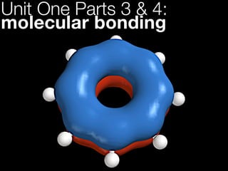 Unit One Parts 3 & 4:
molecular bonding
 