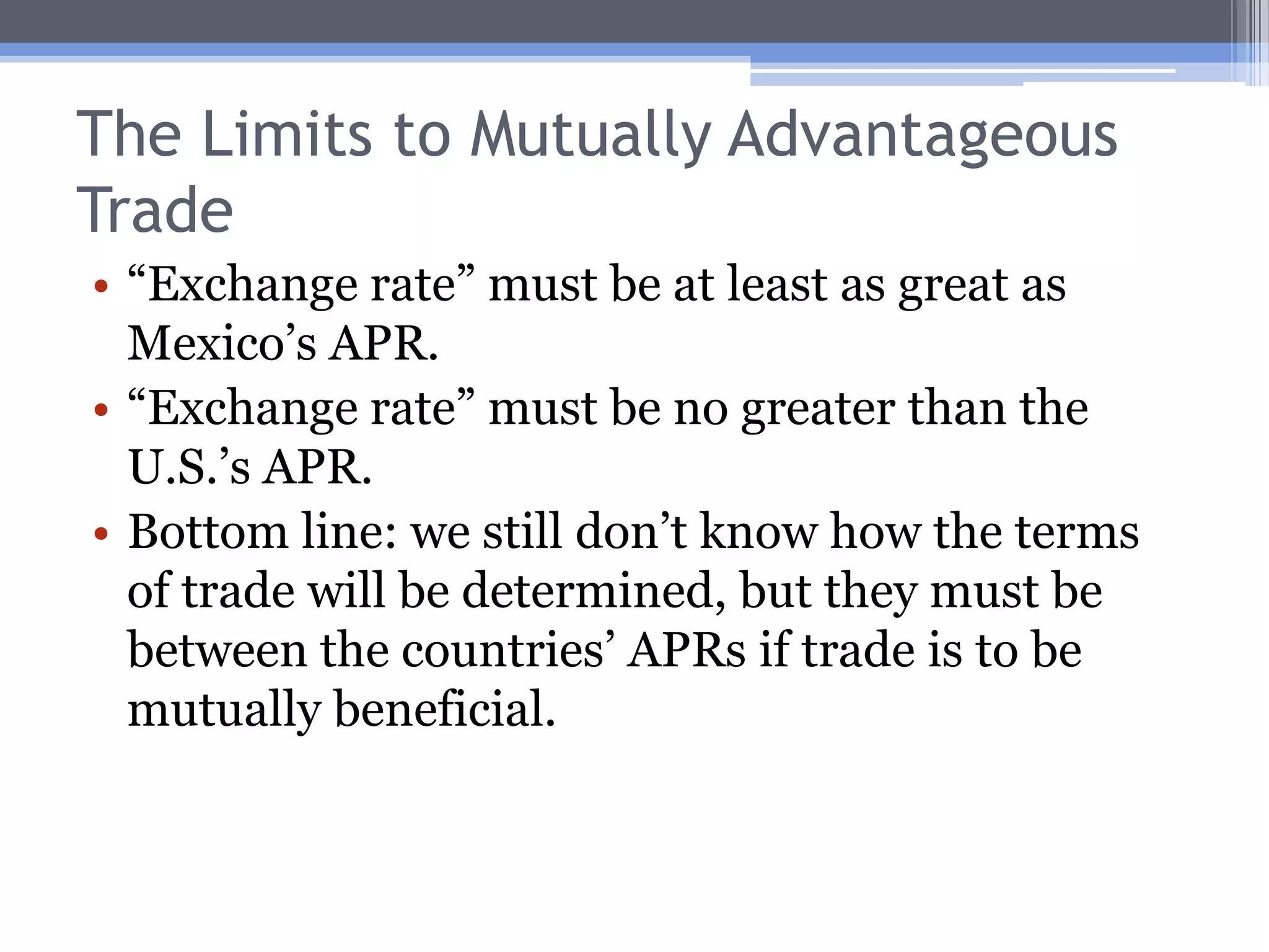 Mexico’s Consumption Possibilities1000CornCPF600D500300BBlankets150300