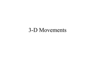 3-D Movements 