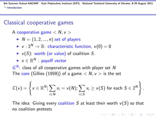 Cooperative Interval Games | PPT