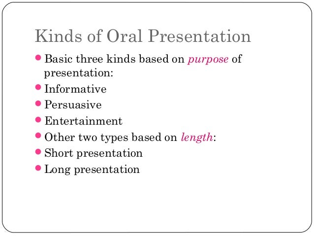 Types Of Oral Presentation 49