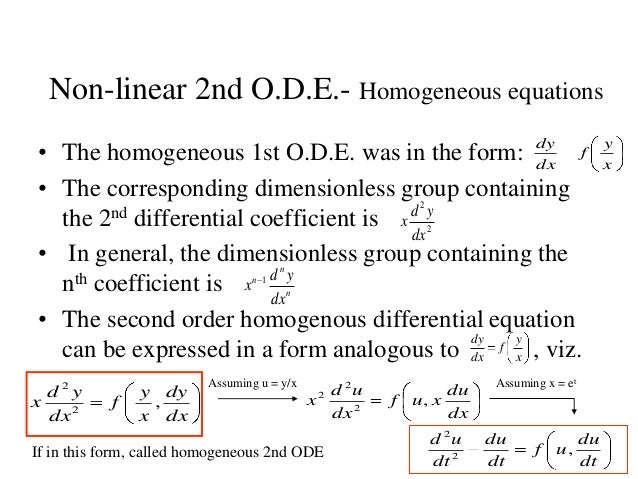 higher differential equation ode form