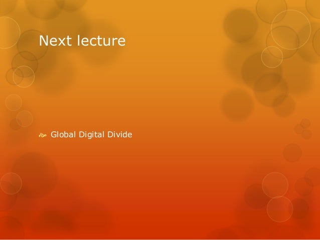 Digital divide dissertation