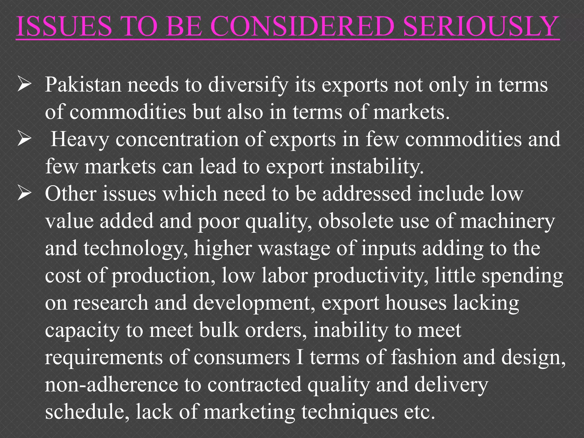 MAJOR IMPORTS AND EXPORTS OF PAKISTAN | PPTX