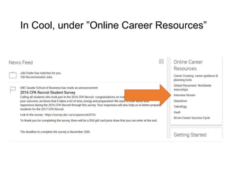 In Cool, under ”Online Career Resources”
 