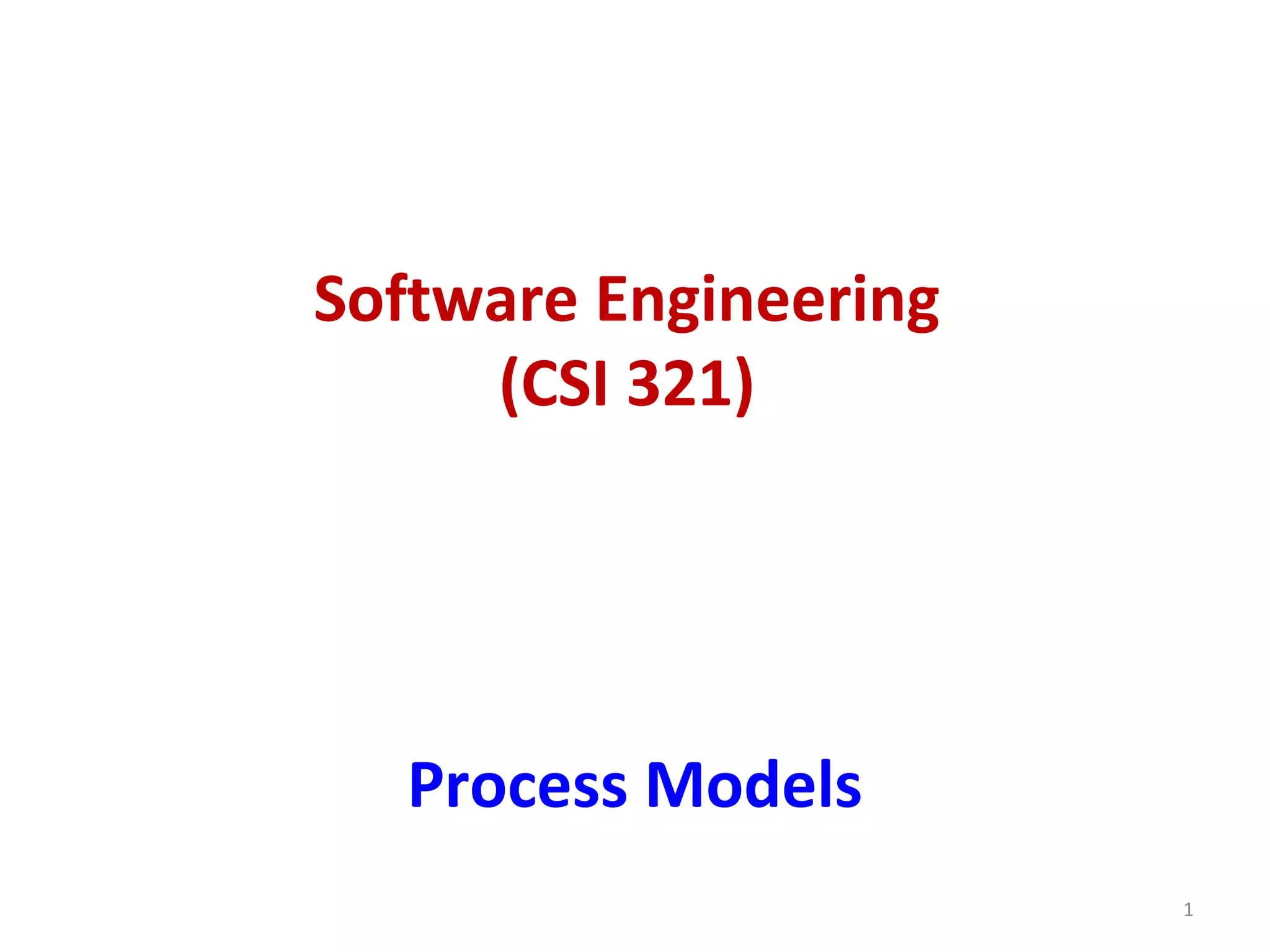 Software Engineering (Process Models) | PPT | Computer Software and ...