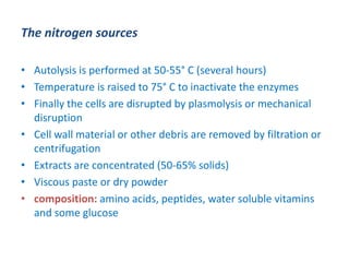 Fermentation media (Raw Material) - Lecture 4 | PDF