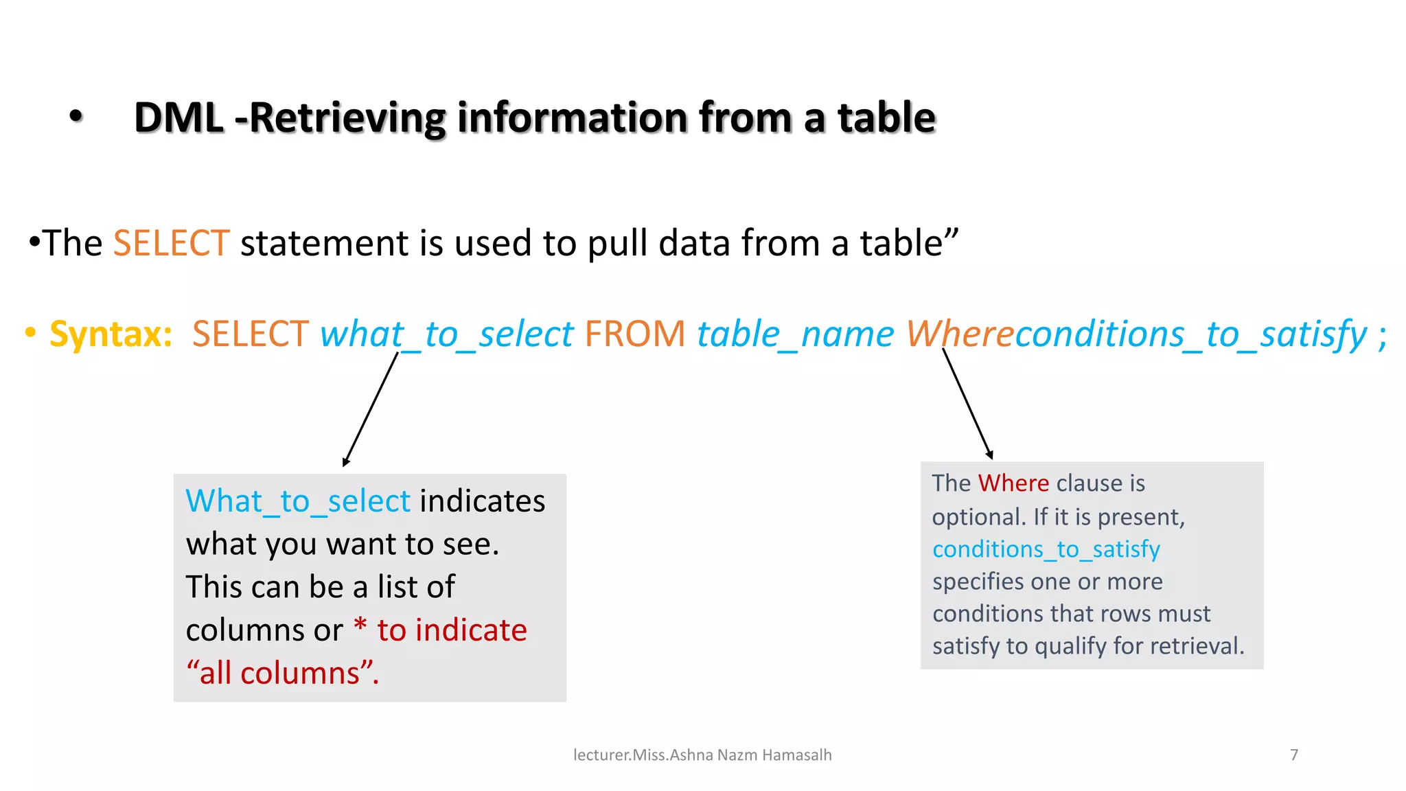 SQL server management studio | PPTX