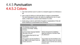 4.4.5 Punctuation
4.4.5.2 Colons
 