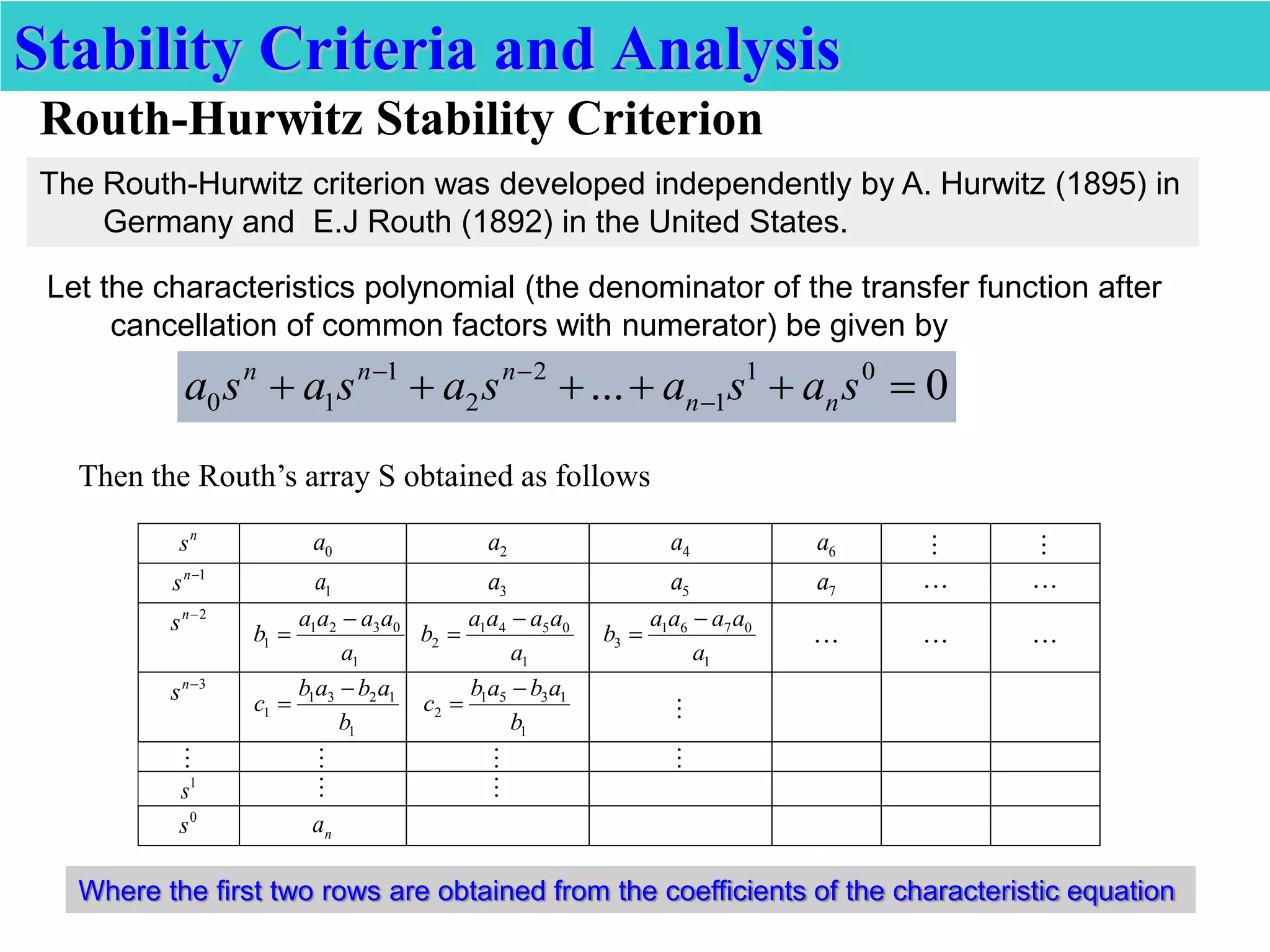 LECTURE 4 Stability Criteria And Analysis Control Systems Engineering lecture-4-stability-criteria-and-analysis-control-systems-engineering