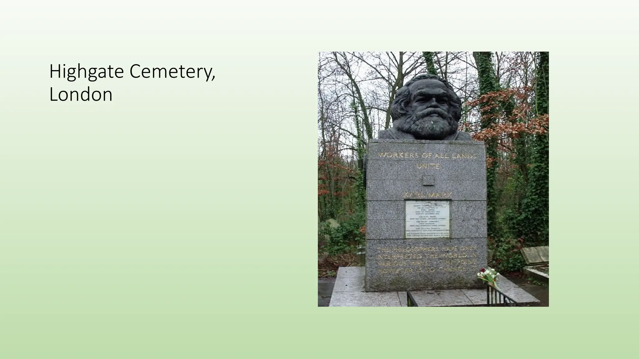 Highgate Cemetery,
London
 