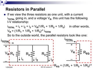 lecture4 Resistor Capacitor Inductor and its properties | PPT
