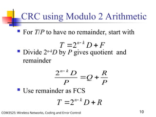 Coding and Error Control Lecture 4 Presentation | PPT