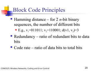 Coding and Error Control Lecture 4 Presentation | PPT