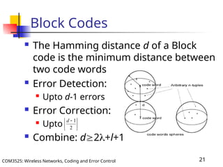 Coding and Error Control Lecture 4 Presentation | PPT