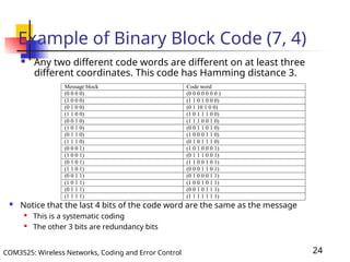 Coding and Error Control Lecture 4 Presentation | PPT