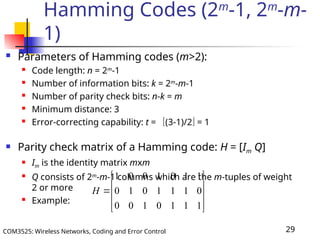 Coding and Error Control Lecture 4 Presentation | PPT