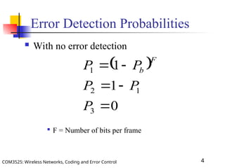 Coding and Error Control Lecture 4 Presentation | PPT