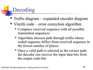 Coding and Error Control Lecture 4 Presentation | PPT
