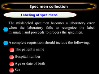 Specimen collection gnjbbvvjnbvvvbmvccch | PPTX