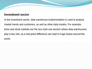 Data Warehouse for data analytics presentation | PPTX