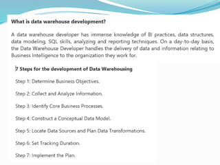 Data Warehouse for data analytics presentation | PPTX