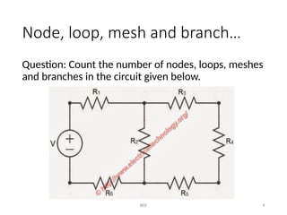 Introduction to Node, Loops, Mesh and branch. | PPTX