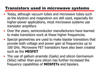 Micro Transisters Lectures notes on microwave transistors and microstrips | PDF