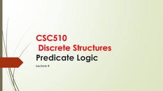 CSC435: Discrete Structures Lecture Note Lecture4.pdf