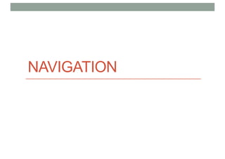 NAVIGATION
 