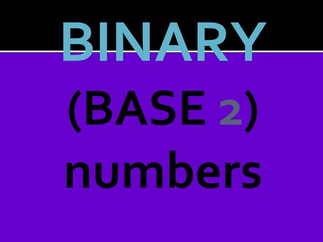 Lecture4 binary-numbers-logic-operations | PPT