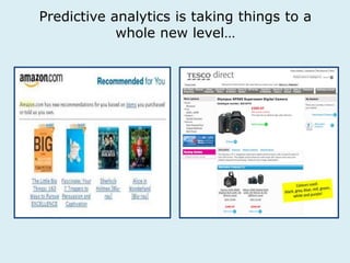 Predictive analytics is taking things to a 
whole new level… 
 