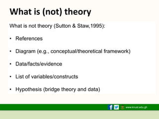 Lecture 4 - Literature search - Theory - Concepts - Model - Hypothesis.pptx