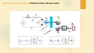 lecture 4-Mathematical Modeling of electromechanical system 2.pptx