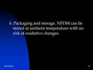 Lecture 4 nfdm & whole milk powder (1) | PPTX