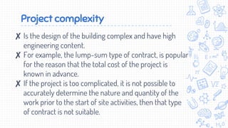 Example Contract Design Complexity Lecture 4 - selection of contract forms | PPTX